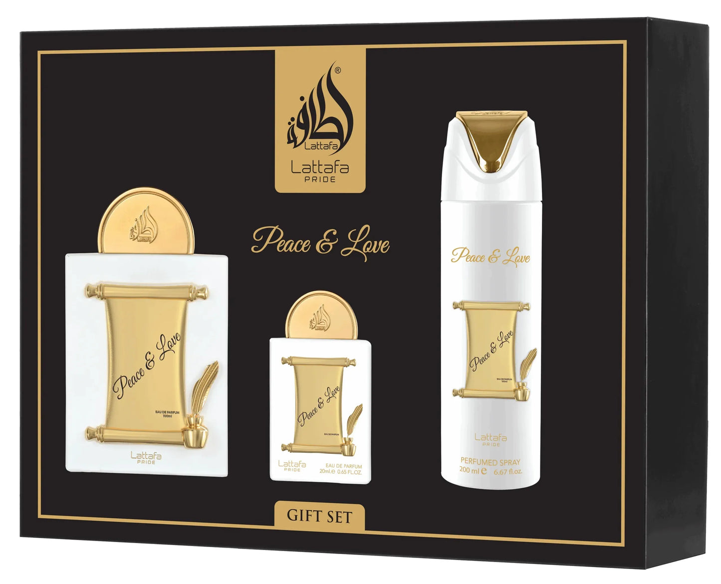 Lattafa Peace & Love Gift Set